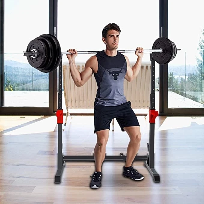 Регулируемая стойка для приседаний по высоте упражнений мышц подходит различных