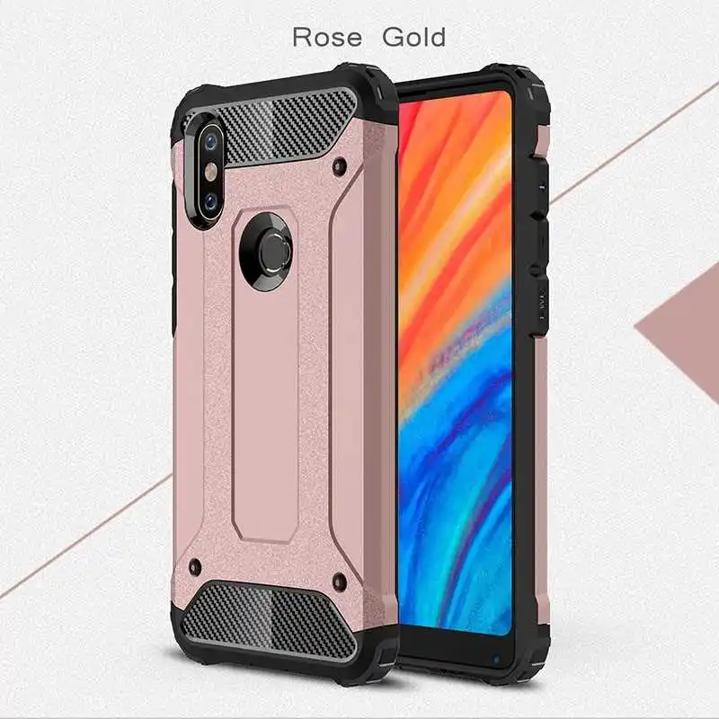 Mokoe mi Iron Armor ударопрочный 5,9" для Xiaomi mi Mix 2s Чехол для Xiaomi mi Mix 2s чехол для телефона - Цвет: Rose Gold
