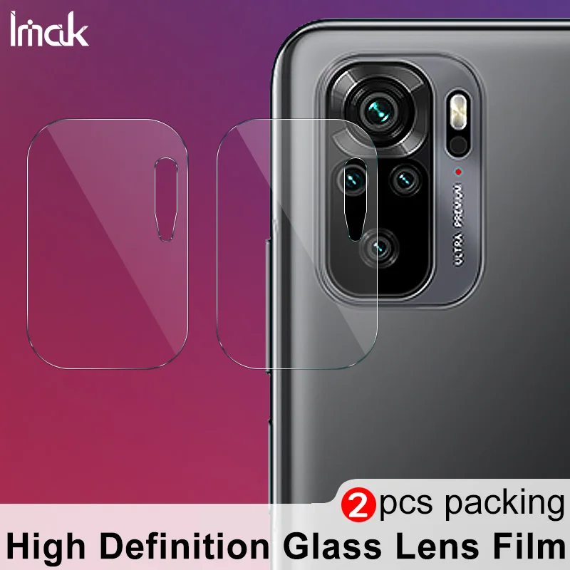 

IMAK 2 шт. защита для объектива камеры телефона HD Стекло для Redmi Note 10 4G фотокамера искусственное стекло Защитная пленка для Redmi Note 10S