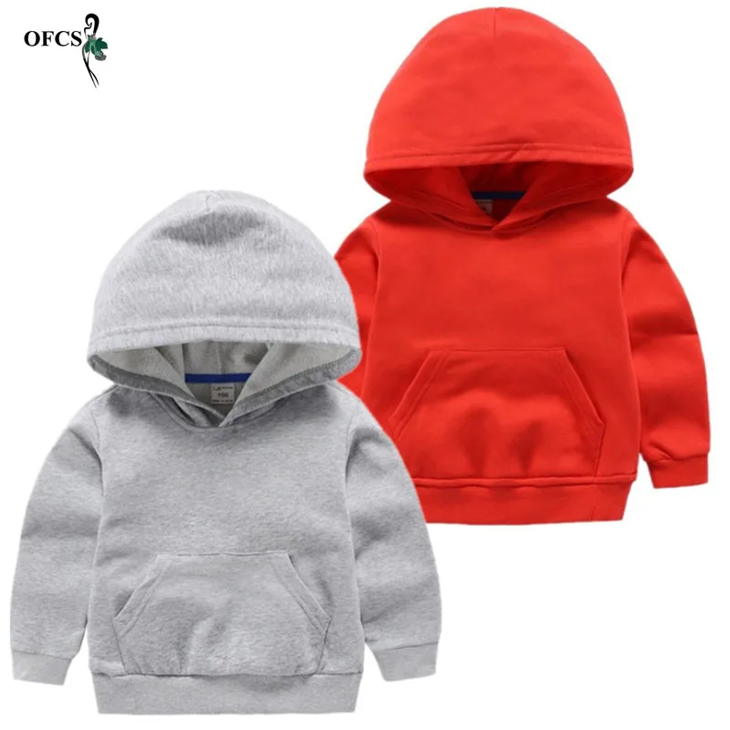 

NEW Retail Spring Children's Clothing Hooded Fleece Kids Boys Sweatshirts Casual Hoody Top Long Sleeve Girls Cotton Hoodies 2-8T