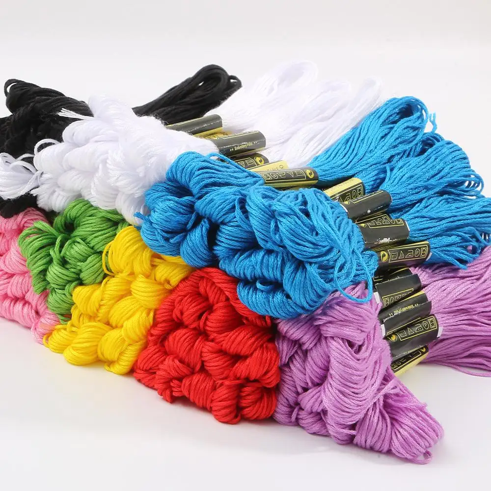 5-10 pcs Anchor Similar DMC embroidery floss Cross Stitch Cotton Embroidery Thread Floss Sewing Skeins Craft Wholesale &amp Retail | Дом и сад