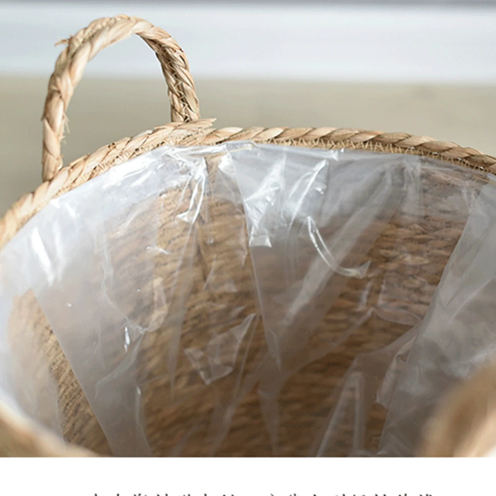 100% корзина для растений ручной работы ротанговый цветочный горшок комнатный и