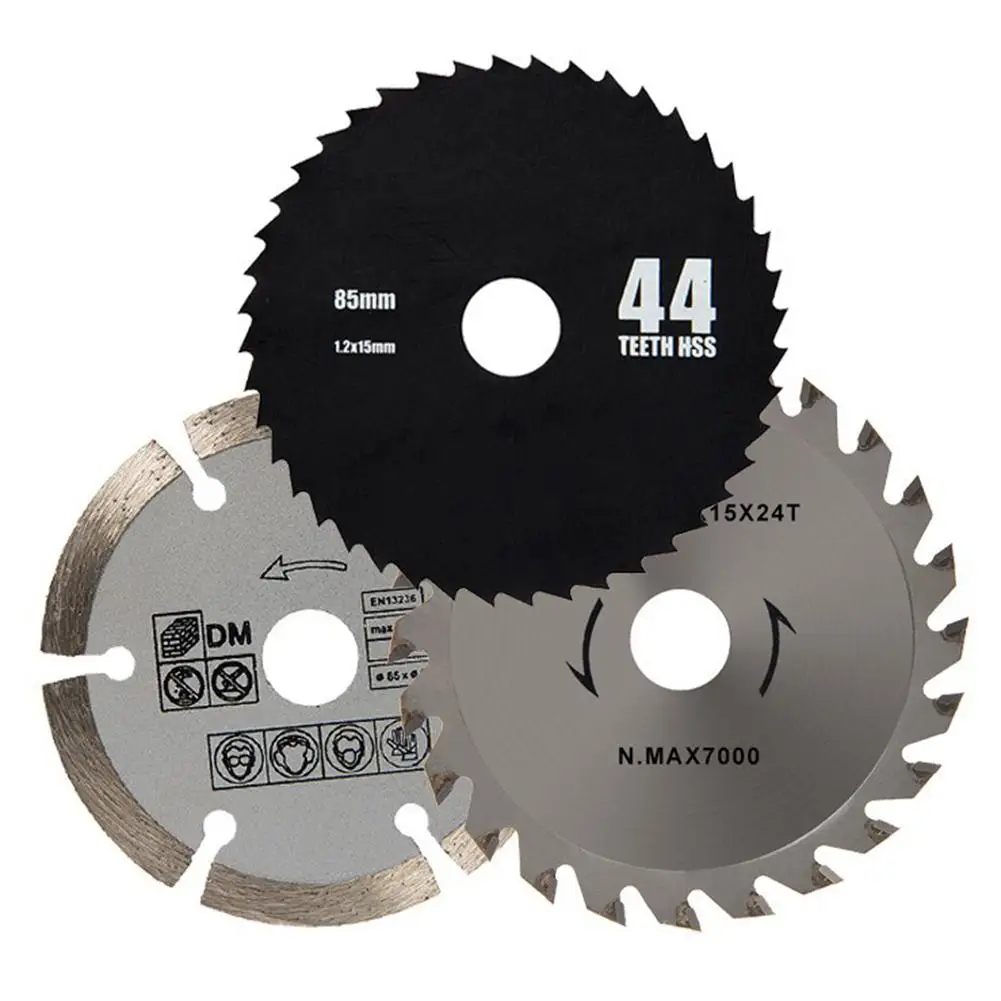 

3Pcs 5.5cm Mini Circular Saw Blade Round Grinding Discs Woodworking DIY Tool