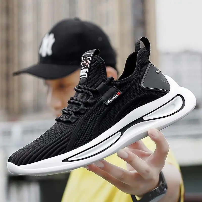 

Men'S Casual Shoes Fashion Sneakers Tennis Hallow Sweat-Absorbant Baskatball Comfortable Breathable Lace Concise Steel Toe Heel