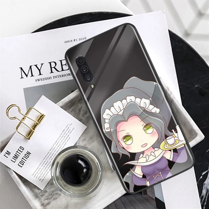 Cartoon beauty for Samsung Galaxy A90 A80 A70 A60 A50 A40 A30 A20 A10 M60S M40 M31 M30 M21 M20 M10 Black Phone Case