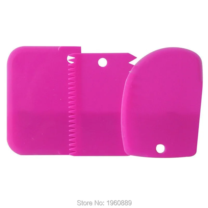 3 шт Пластиковые Тесто глазурь скребок для мастики Торт Кондитерские инструменты