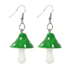 Модные женские серьги, пластиковые серьги с имитацией грибов, ювелирные изделия, аксессуары, подарок ручной работы, милые, маленькие, свежие серьги