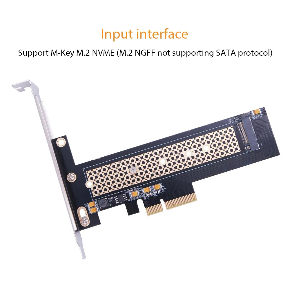 плата расширения pcie nvme m 2 m key type ngff ssd к pcie 4x п