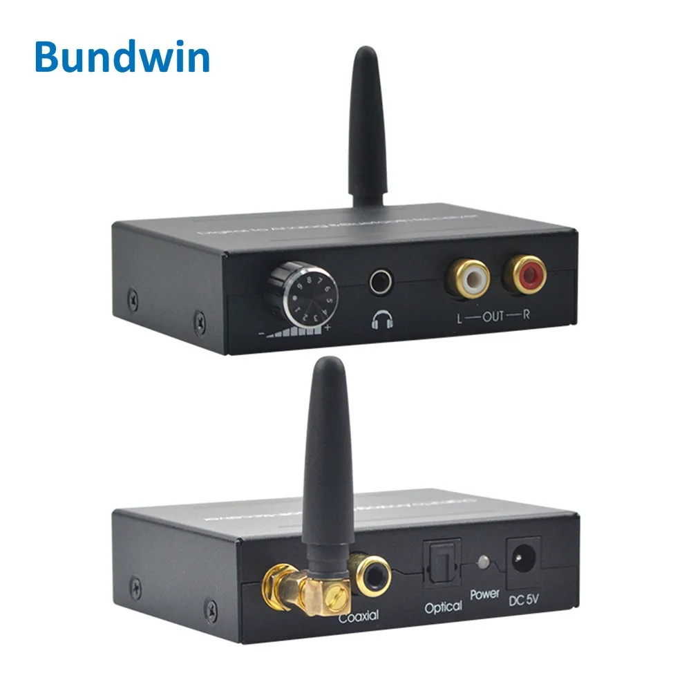 Цифровой оптический коаксиальный преобразователь 192 кГц DAC 3 5 мм аналоговый аудио