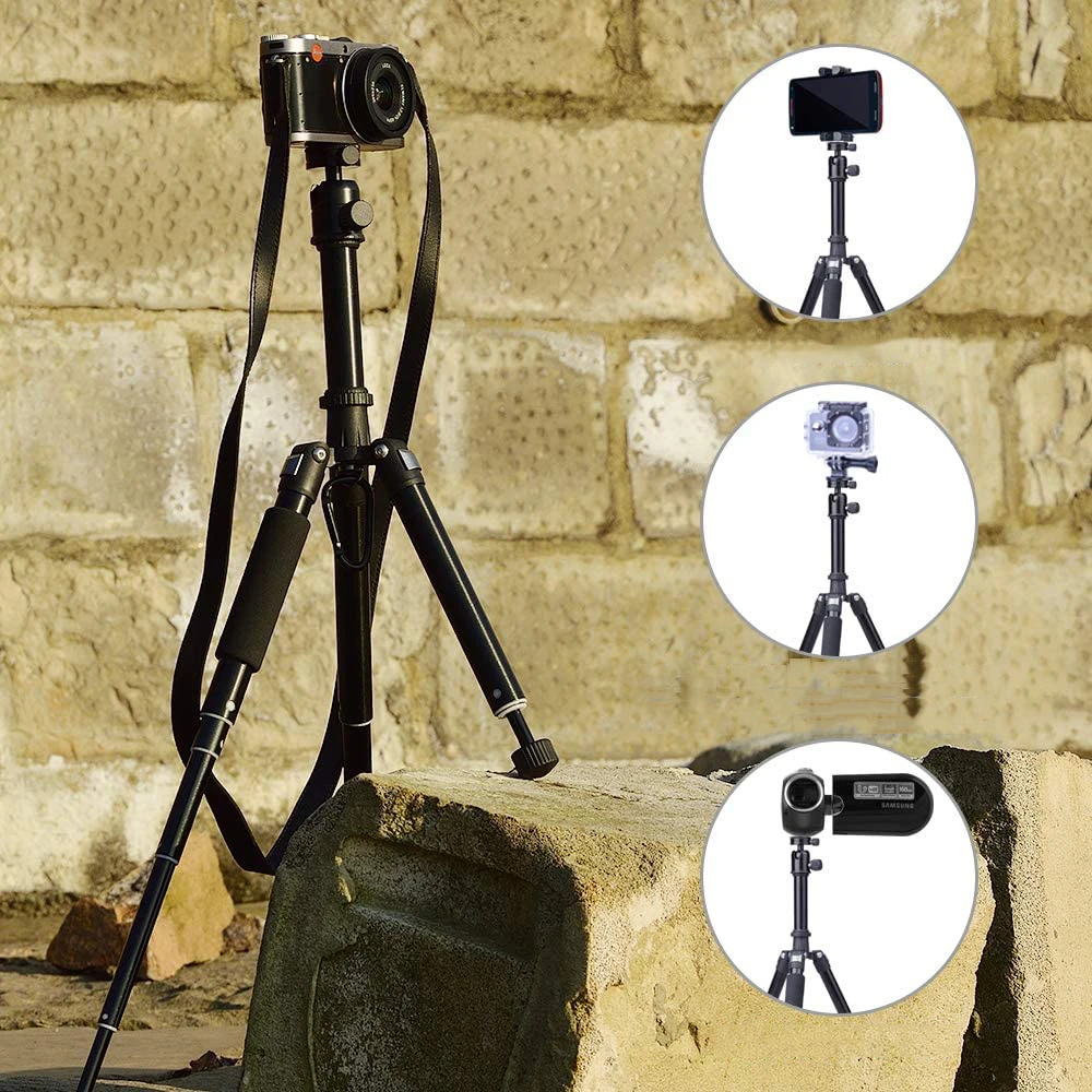 Легкий штатив для телефона 30 дюймов/75 см с держателем и пультом дистанционного