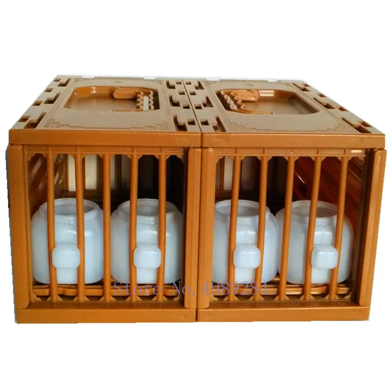 Креативная пластиковая клетка для птиц портативная Транспортировочная попугаев