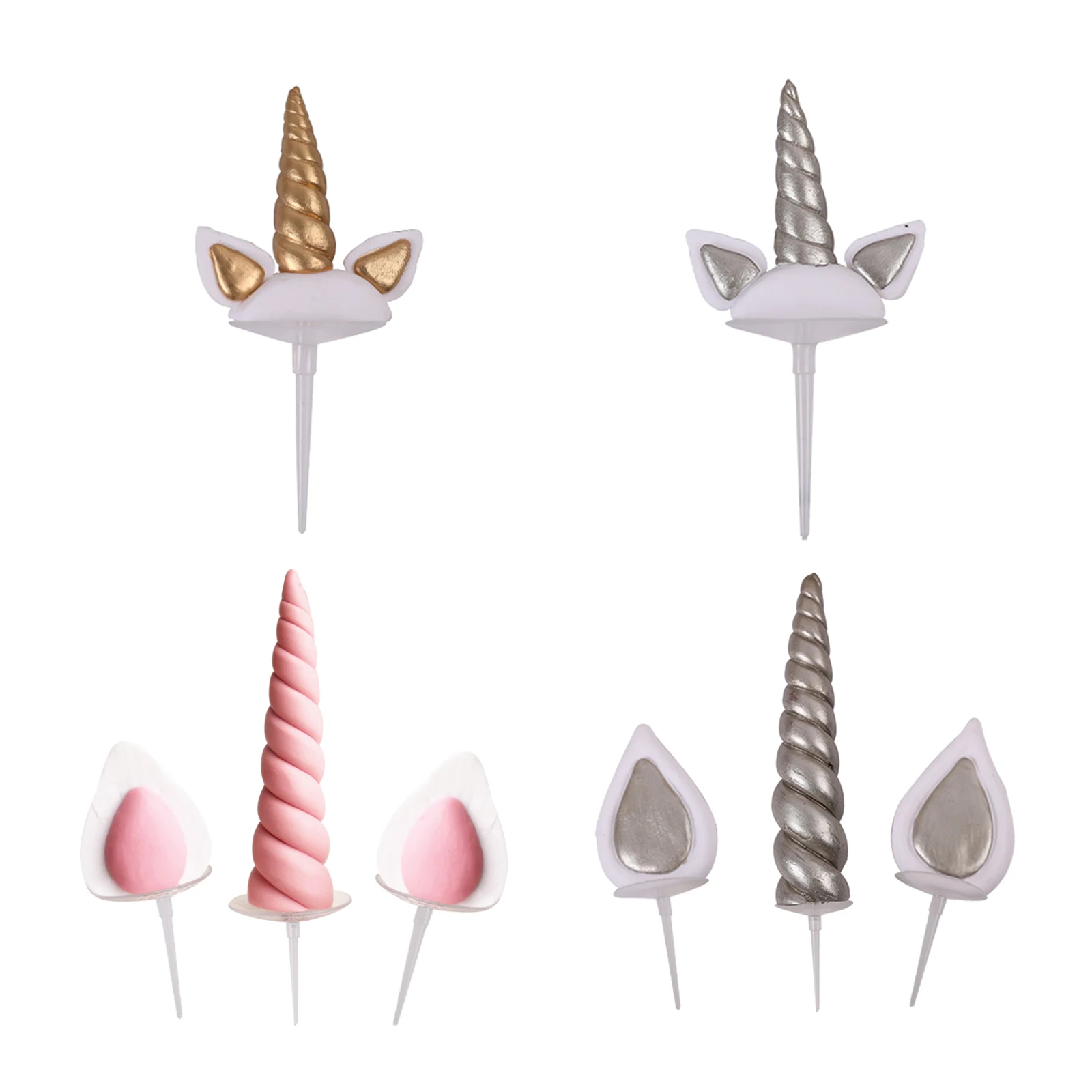 

Unicorn Cake Topper Cupcake Decor for Birthday Party Supplies Decor DIY