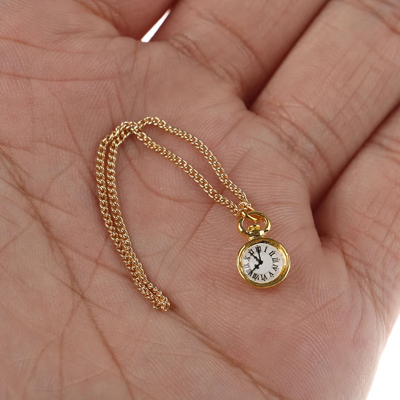 

1Pc Fashion Mini Necklace Pocket Watch for 1/6 Doll Watch Accessories doll accesories