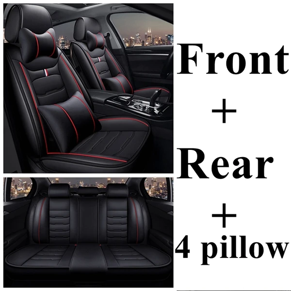 black red luxury Dingdian передняя+ задняя крышка сиденья автомобиля для KIA Picanto Ceed Sportage Soul rio CERATO rio 3 Carnival Maxima SHUMA K2 K3 K4 K5 - Название цвета: black red luxury