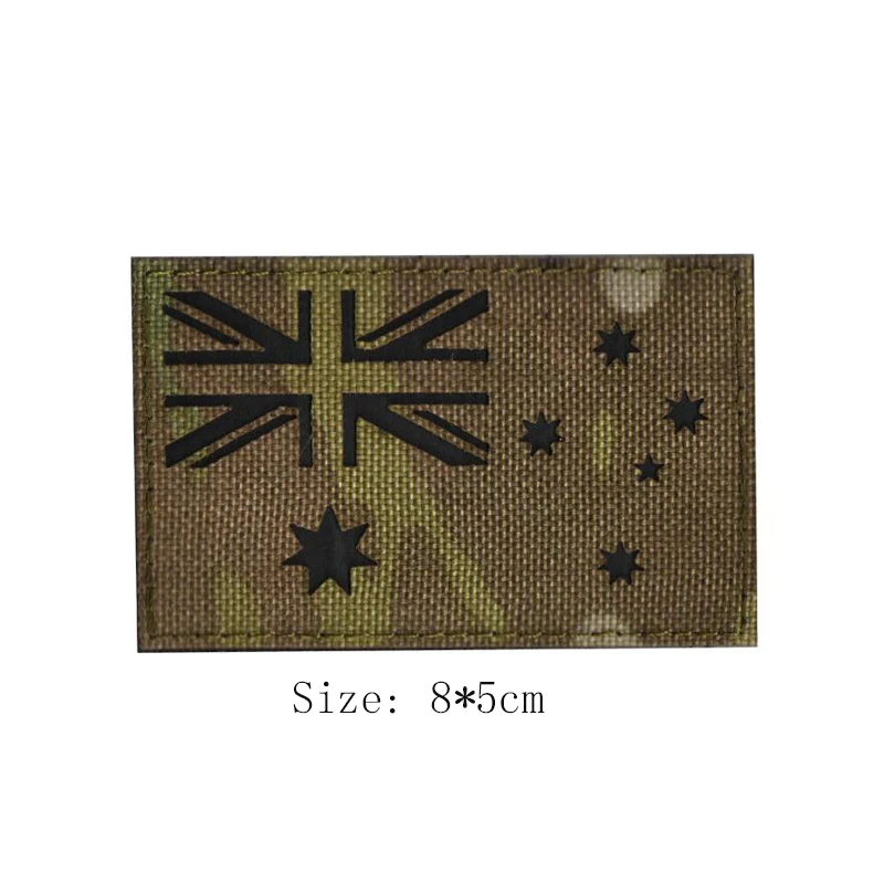 Национальный флаг светоотражающий значок с вышивкой нашивка тактика мораль