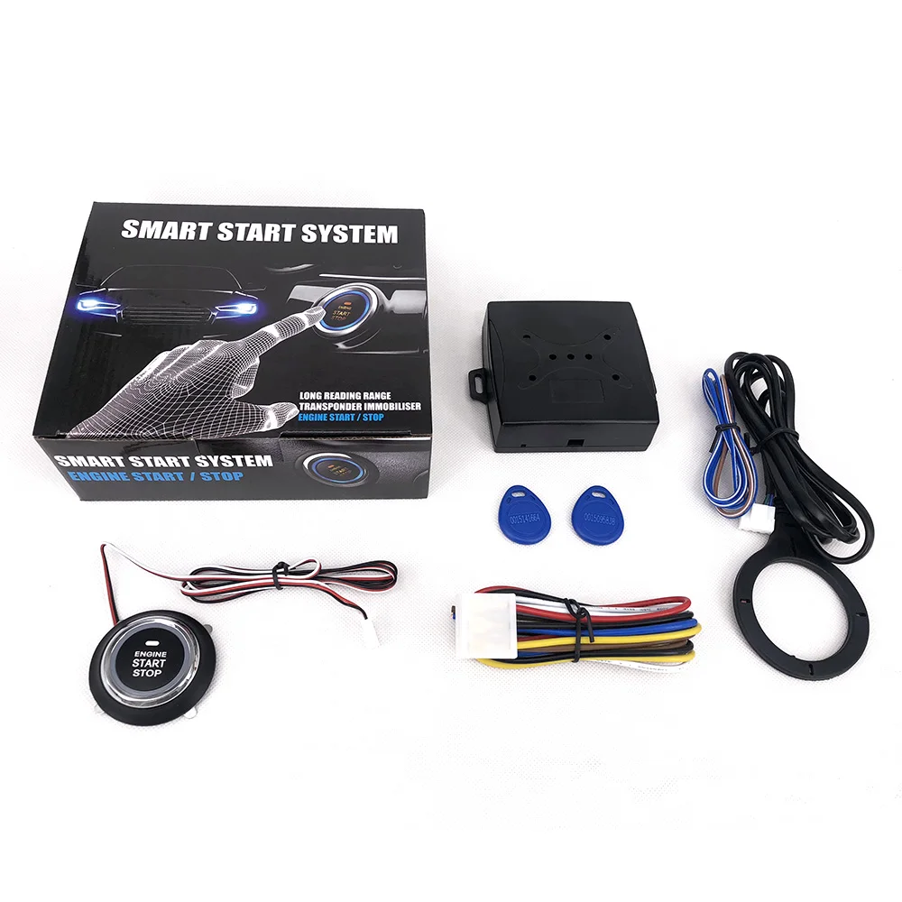 

Auto Car Alarm Car Engine Push Start Button RFID Lock Ignition Starter Keyless Entry Start Stop Immobilizer Anti-theft System 5