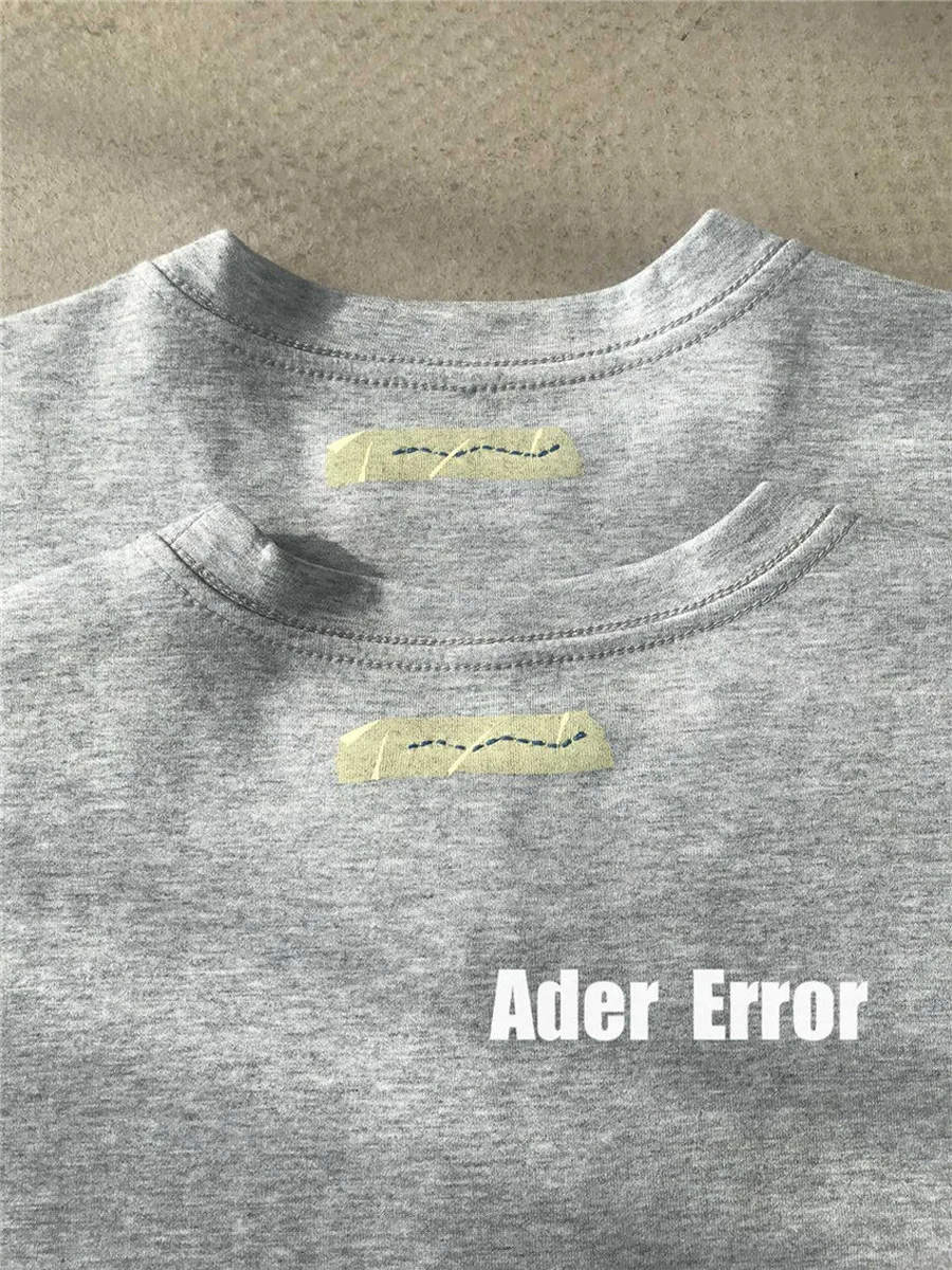 

ADER ERROR Stad T-shirt Men Women Star Embroidered Logo Sewing Letter Adererror Tee Ader Tops
