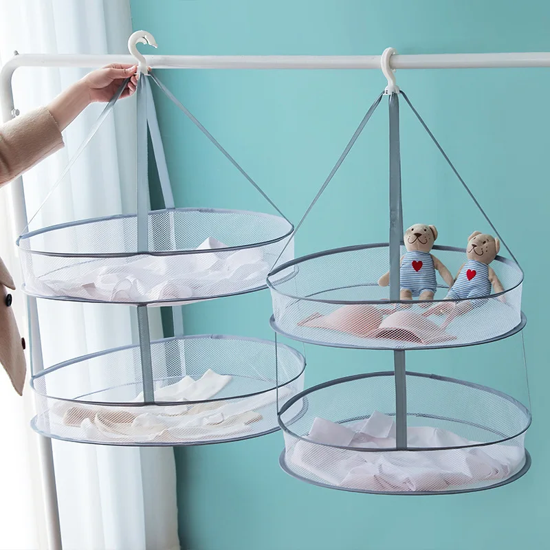 

Clothes Drying Basket Drying Net Drynet Household Folding Clothes Network Sweater Tile Blouse Anti-Deformation Herb Drying Rack