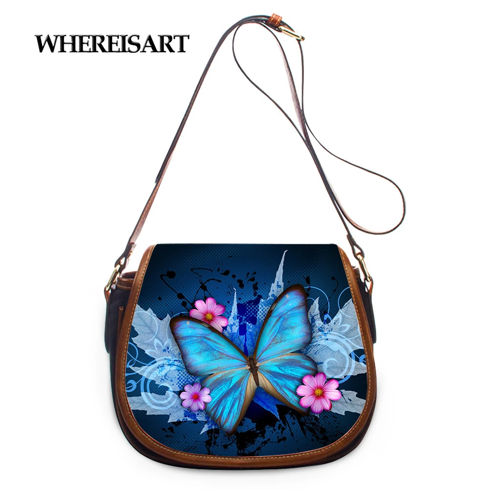 

Женская сумка через плечо с принтом бабочки, с цепочкой