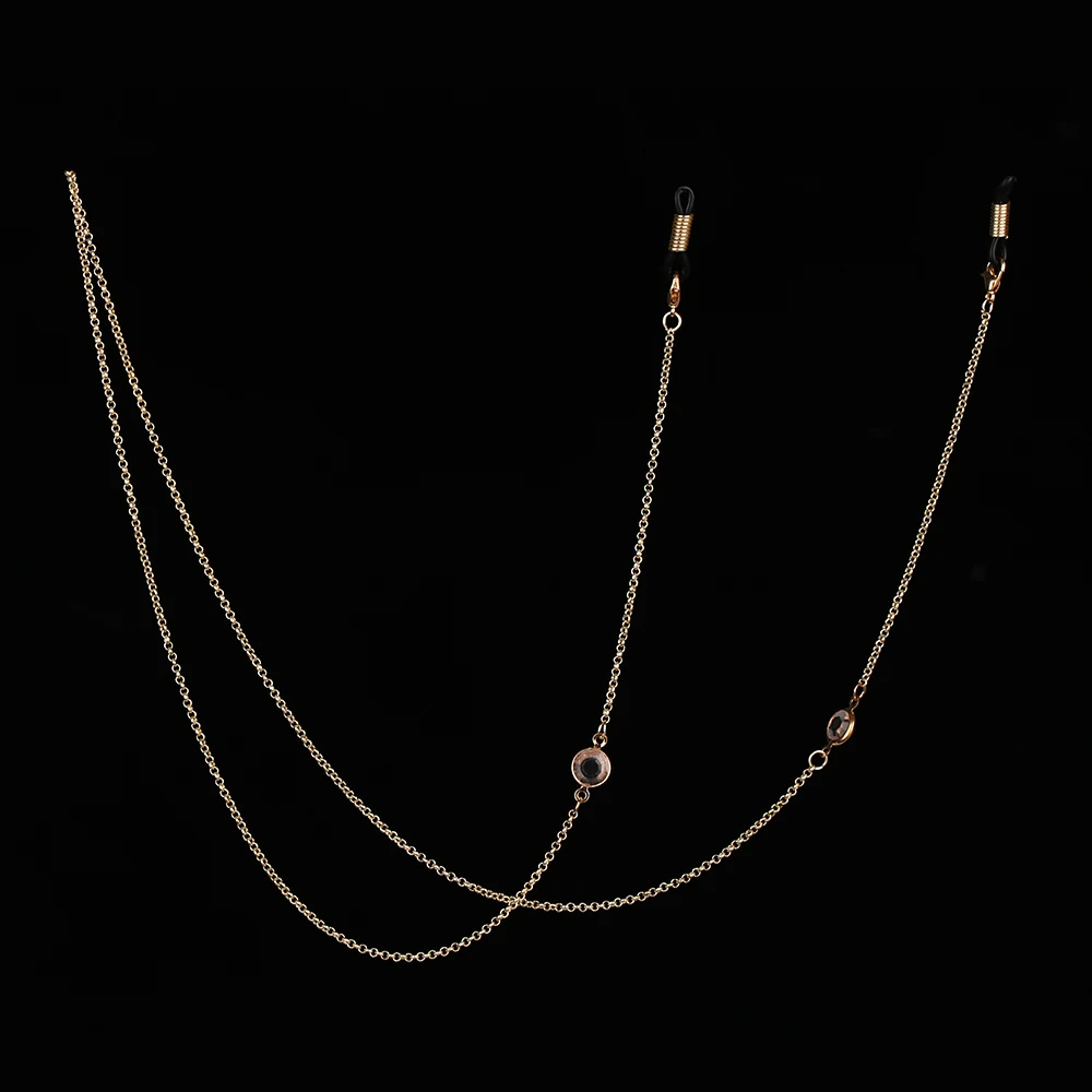 rose gold Новинка 1 шт. цепочка для очков женские мужские очки аксессуары из нержавеющей стали 70 см Солнцезащитные очки ожерелье шнурок для очков ремешок для чтения - Цвет: rose gold
