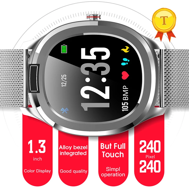 Смарт часы с пульсометром и тонометром ip68|Смарт-браслеты| |