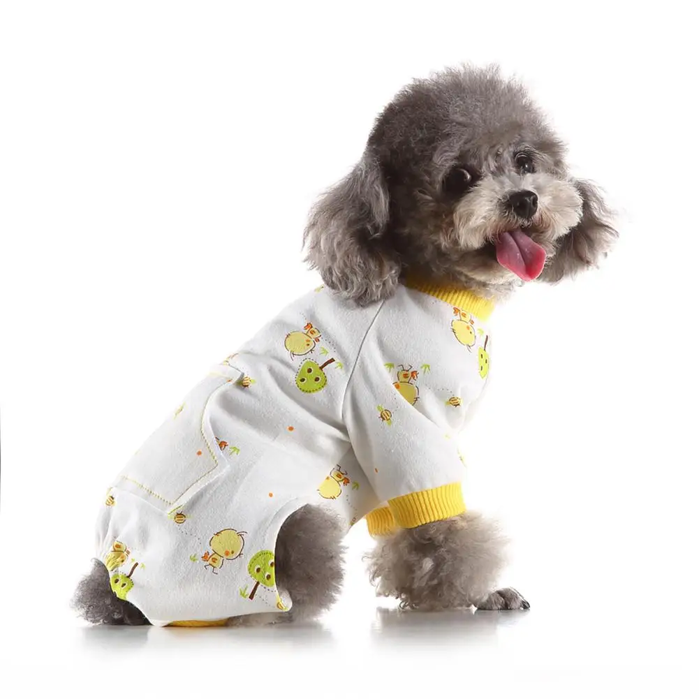 Вязаная Пижама для домашних животных мягкая хлопковая одежда собак с милым