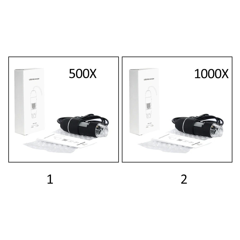 Многофункциональный ручной цифровой USB микроскоп с 8 светодиодами без кронштейна