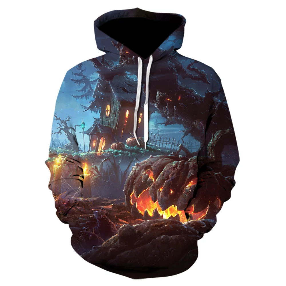 Джек Скеллингтон Толстовки с принтом Мужские толстовки костюмы изображением