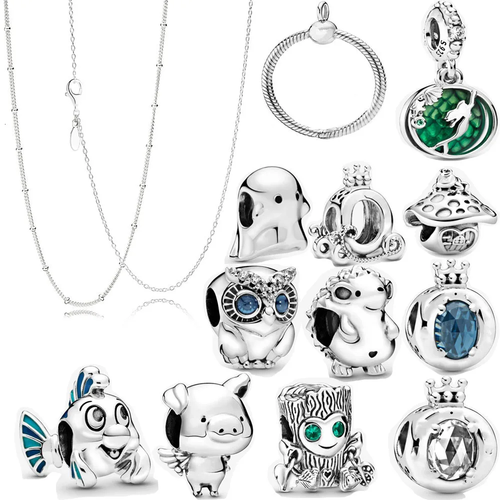 Новинка 2019 настоящее 925 пробы серебро ты волшебный дракон сверкающая сова шарм