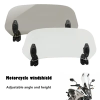 motorcycle adjustable windshield extension spoiler blade wind deflector for kawasaki er6f er 6f z750s zx 6 zx10r zx12 ninja 650r