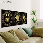 BANMU 12 зодиаков настенная Картина на холсте Современный абстрактный домашний декор Настенная роспись плакат и печать для украшения гостиной