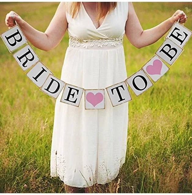 Девичник, с надписью "Bride To Be" девичник вечерние свадебный душ Свадебная вечеринка украшения для невесты курица вечерние аксессуары для татуировки Стикеры - Цвет: bride to be banner
