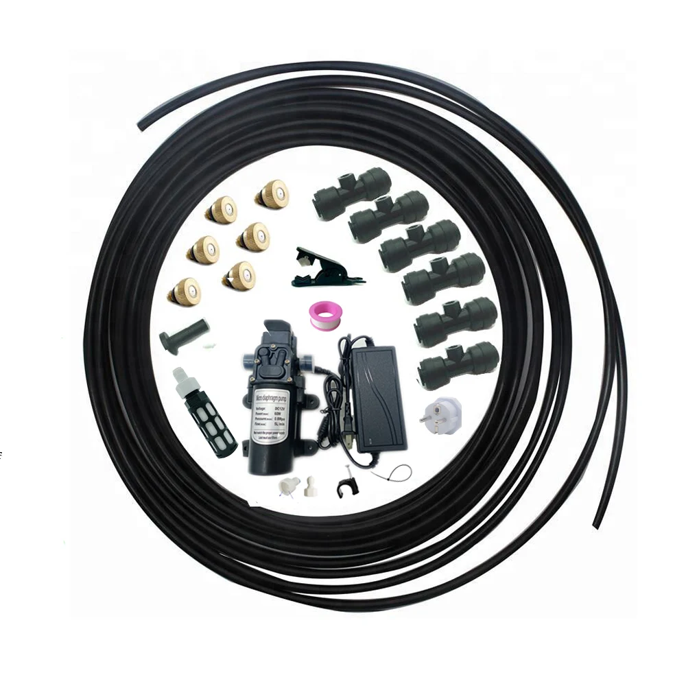 Мембранный Электрический насос сделай сам система распыления водяного тумана 9 м