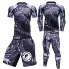 Мужские футболки и штаны для MMA бокса Муай Тай шорты Rashguard комплекты для кикбоксинга Boxeo спортивные костюмы для фитнеса футболка