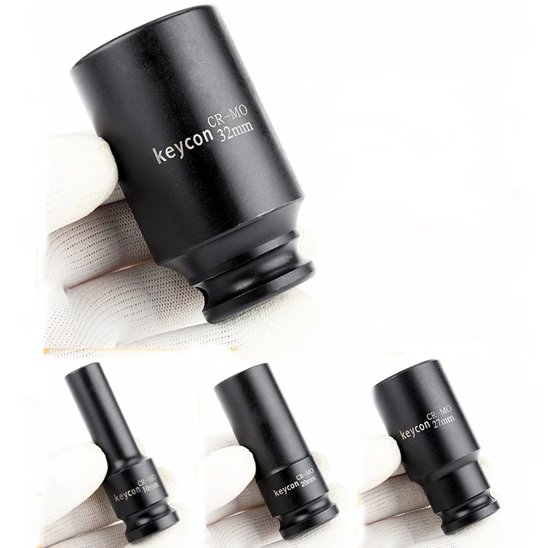 8-32mm Impact Socket 1/2 Inch Air Socket Adopter Metric Universal Pneumatic Socket Wrench Head for Electric /Air Impact Wrench