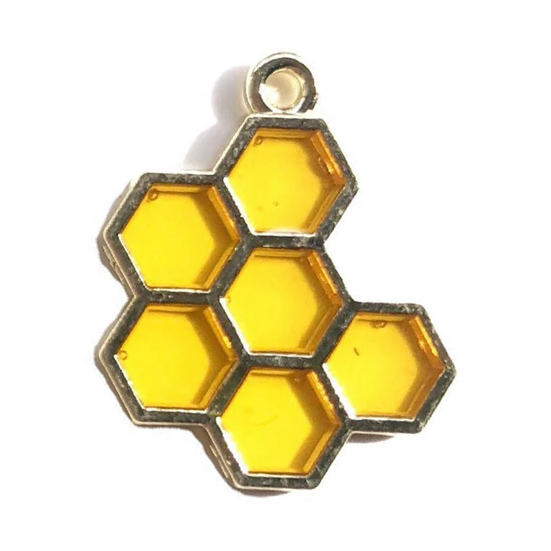 

Enamel Charm Honeycomb Charm for Jewelry Making and Crafting Fashion Earring Charm Fashion Pendant