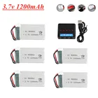 Литий-полимерный аккумулятор 3,7 в 1200 мАч + зарядное устройство для KY601S Syma X5 X5c X5SC X5SW M18 H5P, запчасти для радиоуправляемых дронов, 903052, аккумуляторная батарея