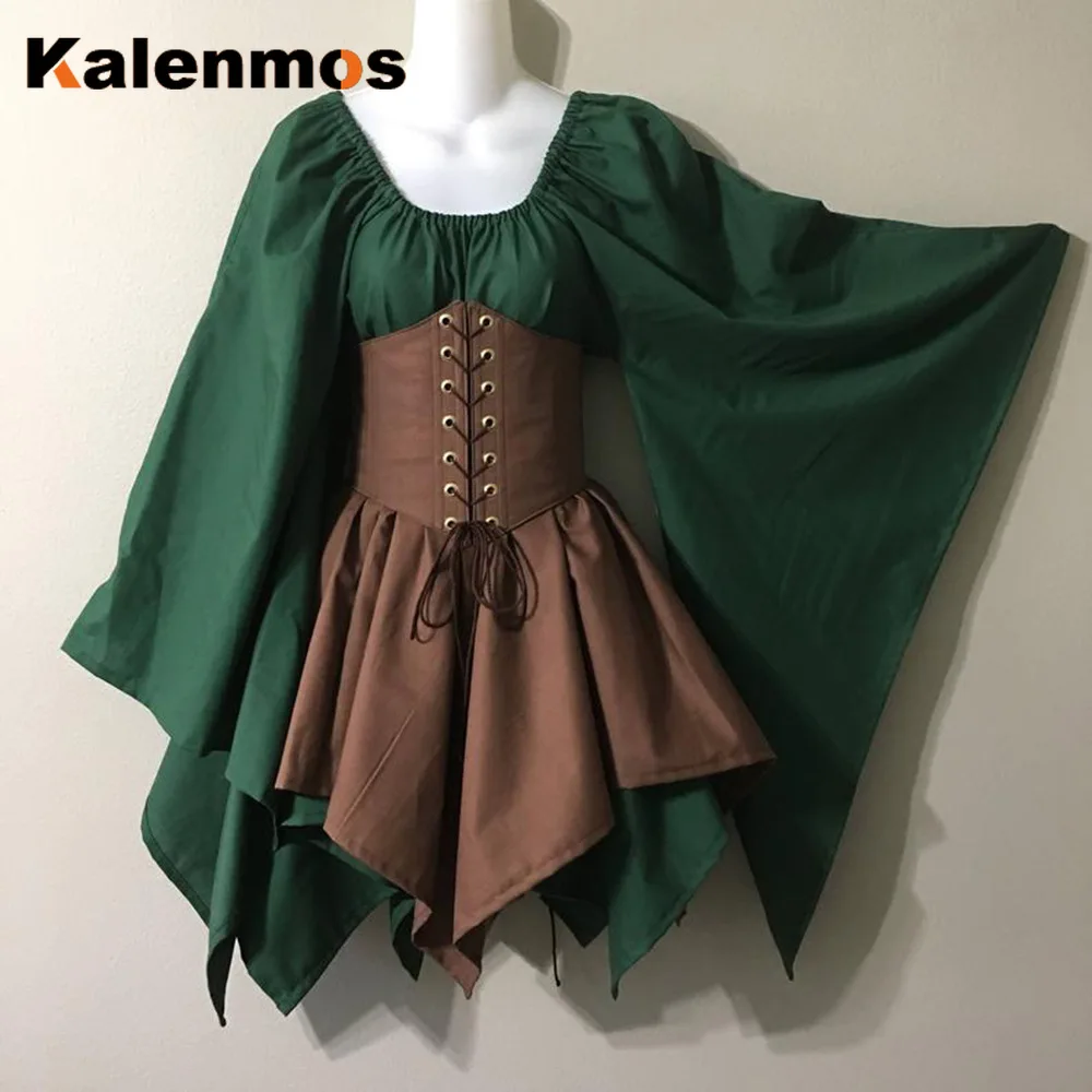 Готическое средневековое платье для женщин костюм косплея на Хэллоуин