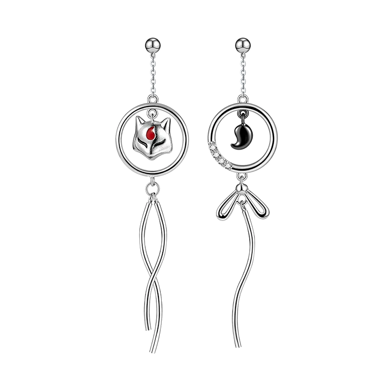 Серьги женские из серебра 925 пробы в японском стиле | Украшения и аксессуары