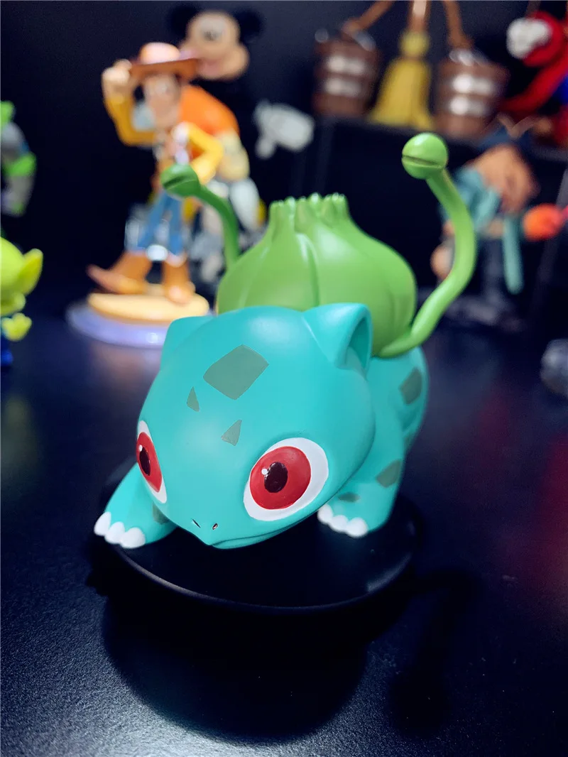Original Big Detective Pikachu Pokemon Frog Seeds Surrounding Car Accessories Fragrance Birthday Gift Anime Figure Christmas Toy | Игрушки и