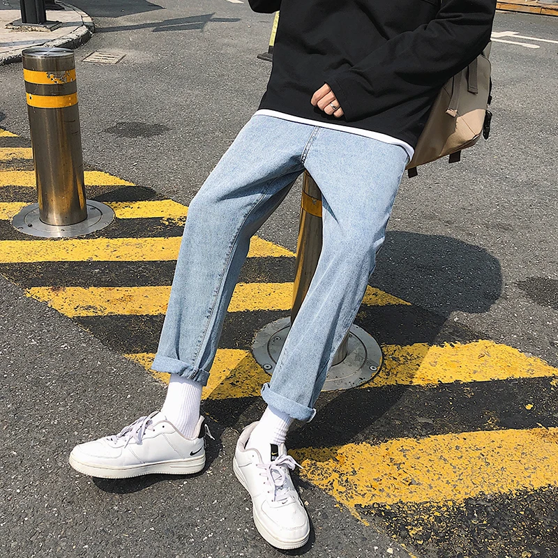 

SingleRoad Mens Jeans Men 2020 Oversized Wide Leg Korean Style Denim Pants Harajuku Japanese Streetwear Fashion Jeans For Men