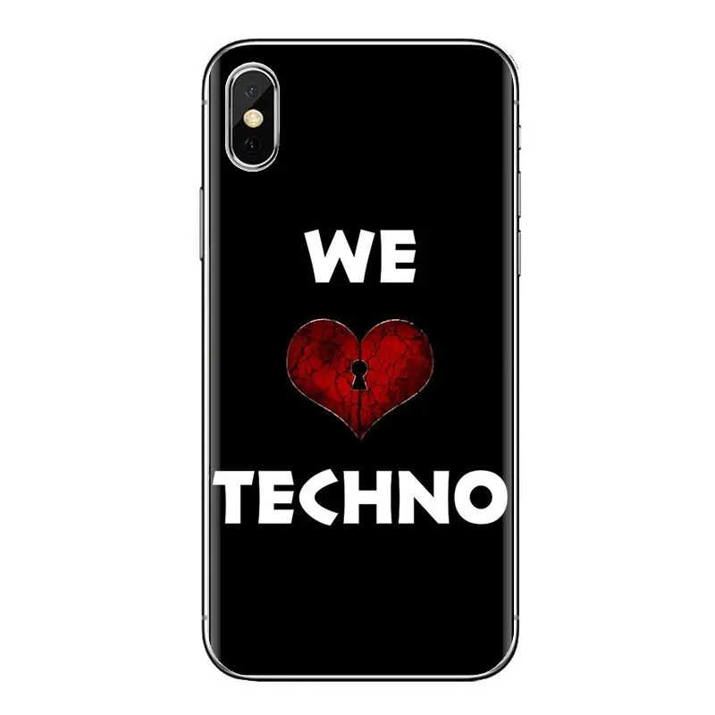 С надписью I Love техническая технология музыка мягкий чехол для телефона из ТПУ с