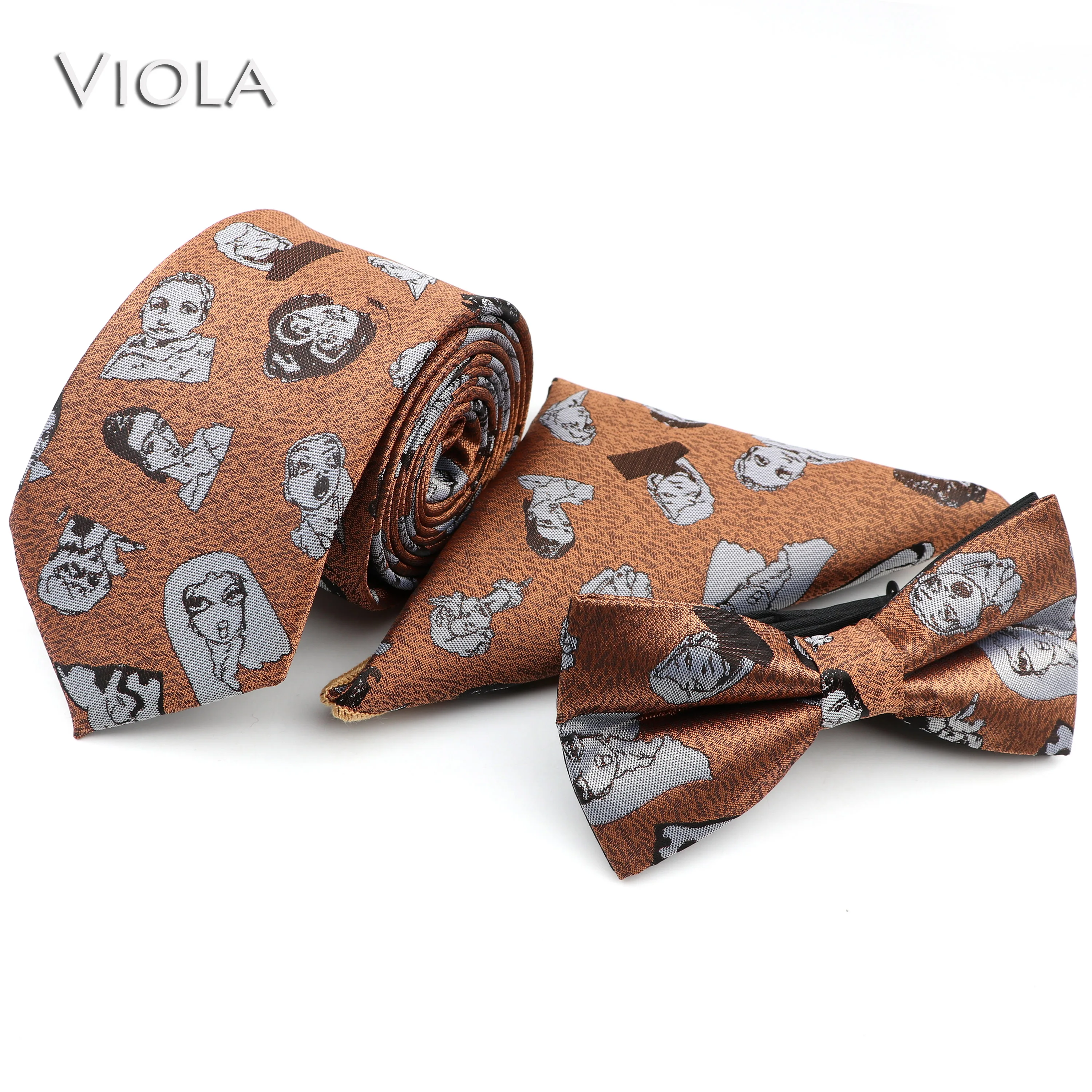 Галстук бабочка мужской/женский из полиэстера 7 см|Мужские галстуки и носовые