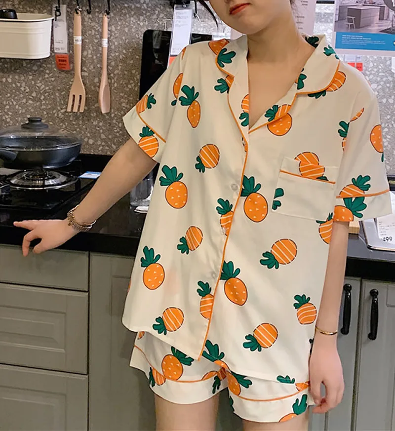 Женский пижамный комплект Bangtan Girls Kpop Harajuku пижамы кавайный Корейский Японский