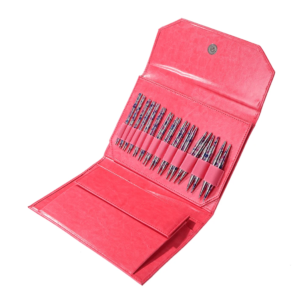 

13 пар вязальных крючков, набор круговых вязальных спиц с сумкой для чехла, «сделай сам», художественное ремесло, бытовые плетеные стежки, шв...