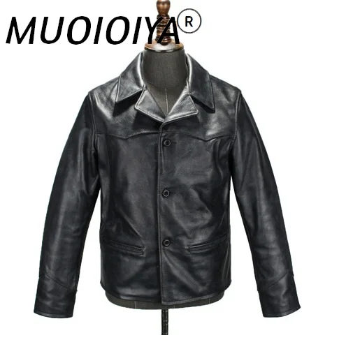 

Бесплатная доставка. DHL брендовая Классическая коровья кожа, мужские куртки из 100% натуральной кожи, модная мужская приталенная куртка в япо...