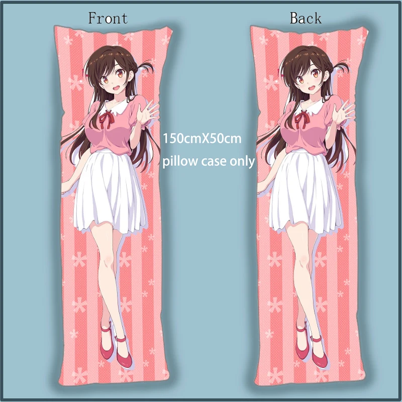 

Dakimakura Body Pillow Case Kanojo Okarishimasu Ichinose Chizuru cover 150x50cm Home Decoration Pillowcases Printed long