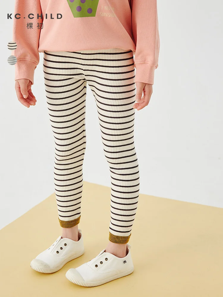 

KC.Child Girls Leggings Kids Baby Girls Leggings Striped Classic Style Age2-12Y