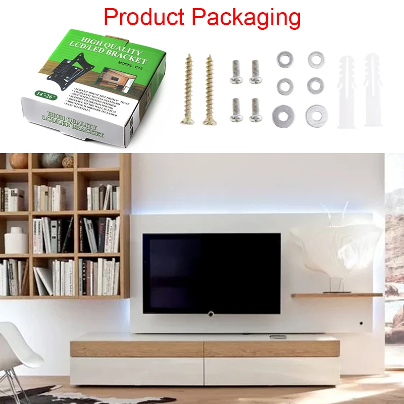 Настенная вращающаяся стойка для телевизора кронштейн ЖК телевизоров с плоской