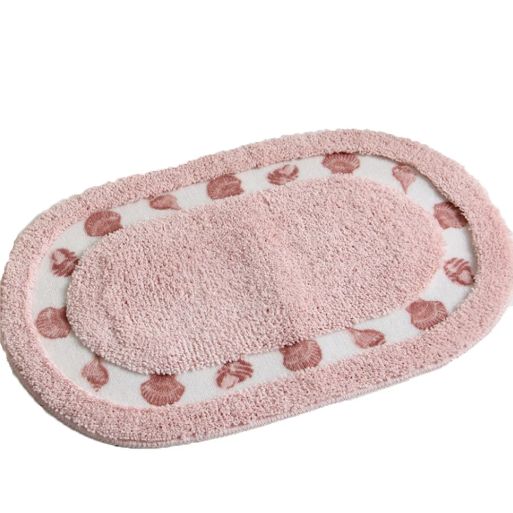 Прекрасный Овальный пасторальный коврик для ванной комнаты обучения двери | Дом